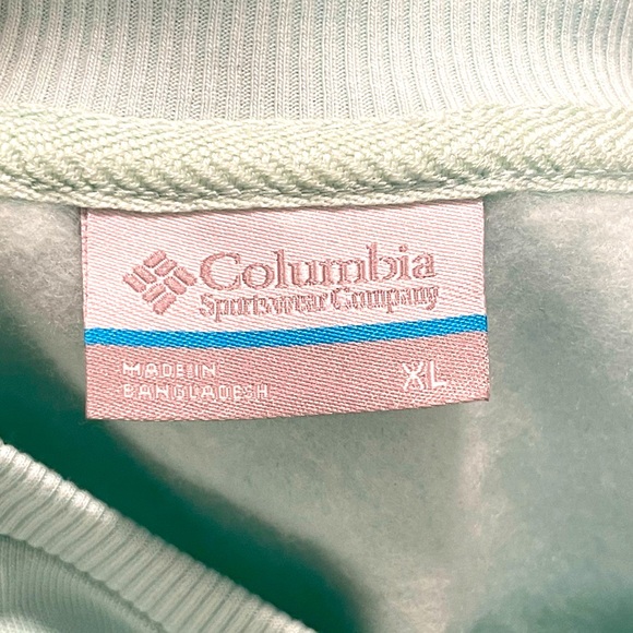 NWT Columbia Women’s Sunridge Teal Crew Sweatshirt XL - Picture 7 of 9